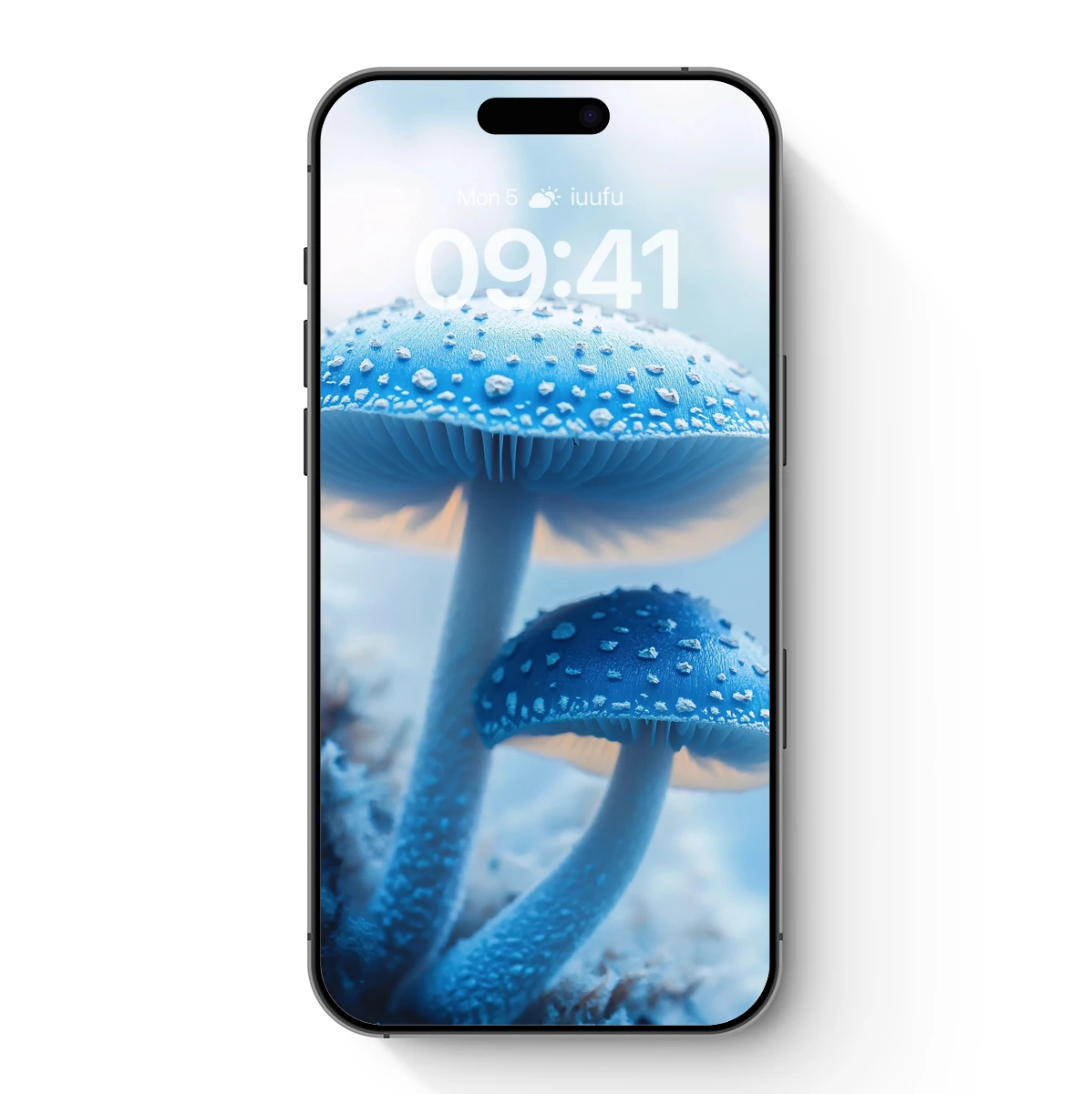 Enchanted Blue Mushrooms: A Frosty Fantasy Enchanted Blue Mushrooms: A Frosty Fantasy