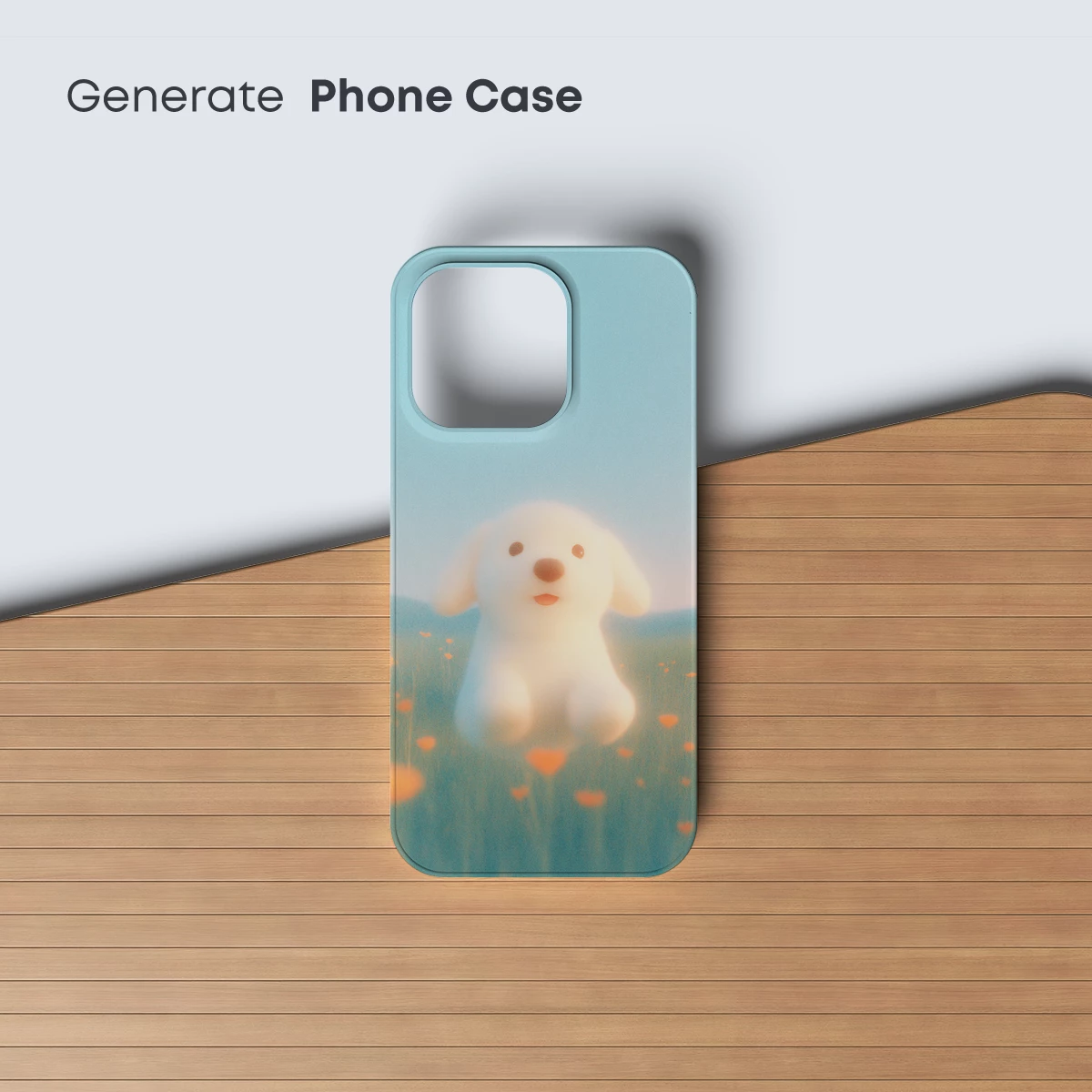 Dreamy Pup in a Floral Field - Image 3