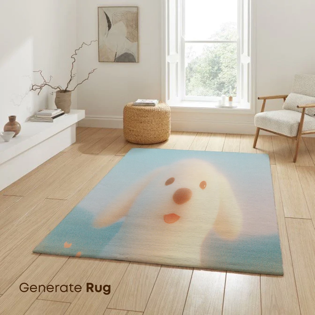 Dreamy Pup in a Floral Field - Image 6