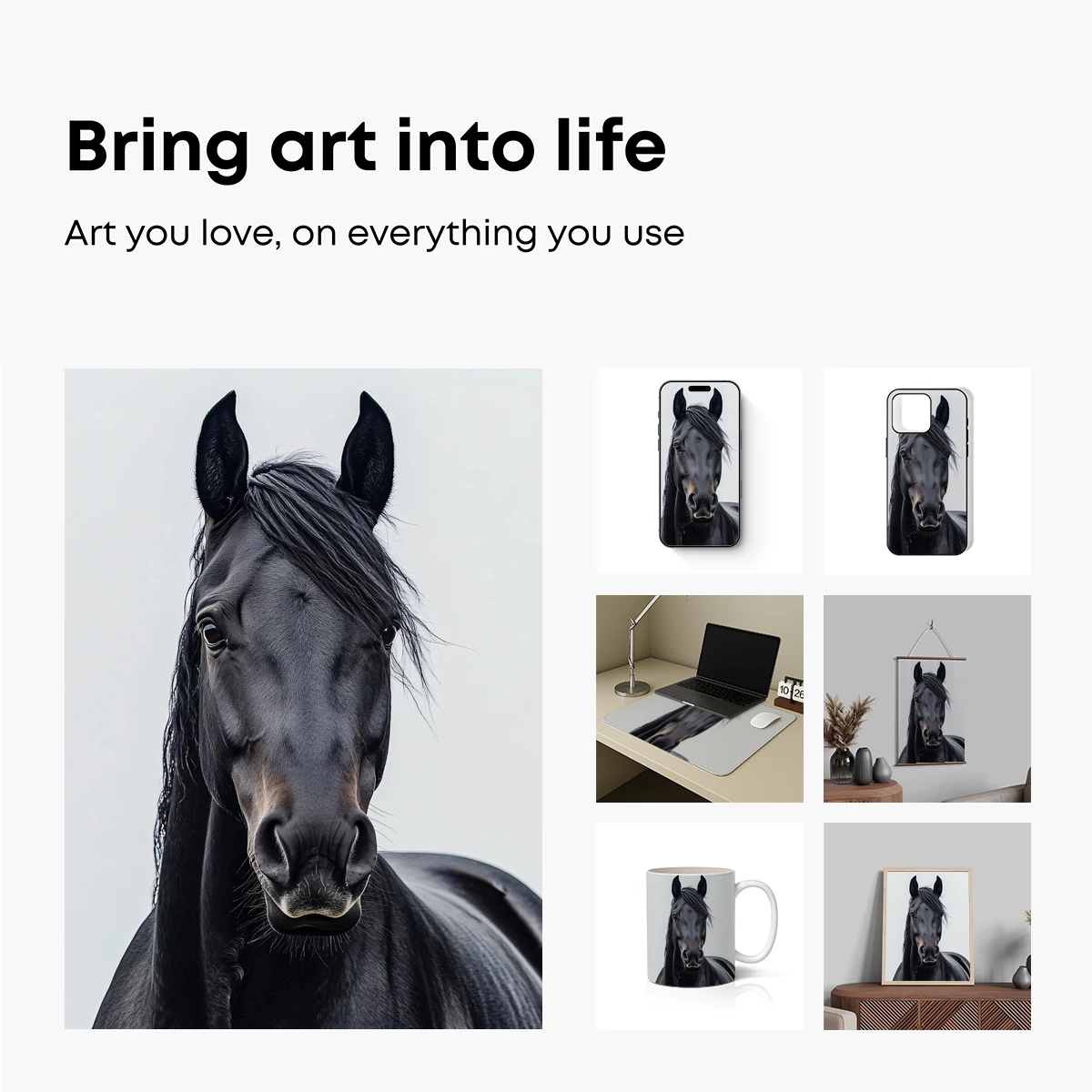 Elegant Black Stallion: A Study in Equine Majesty - Image 2