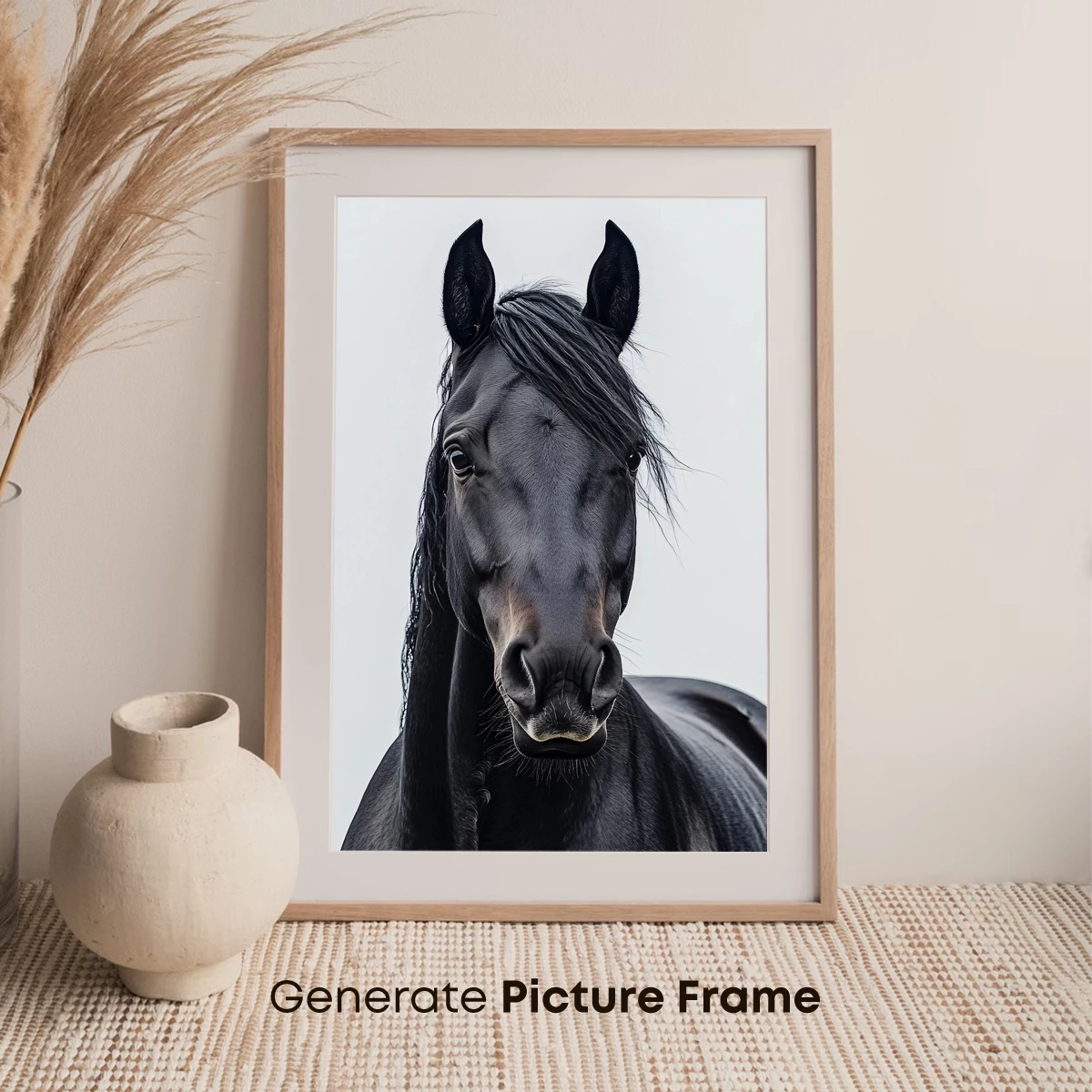 Elegant Black Stallion: A Study in Equine Majesty - Image 7