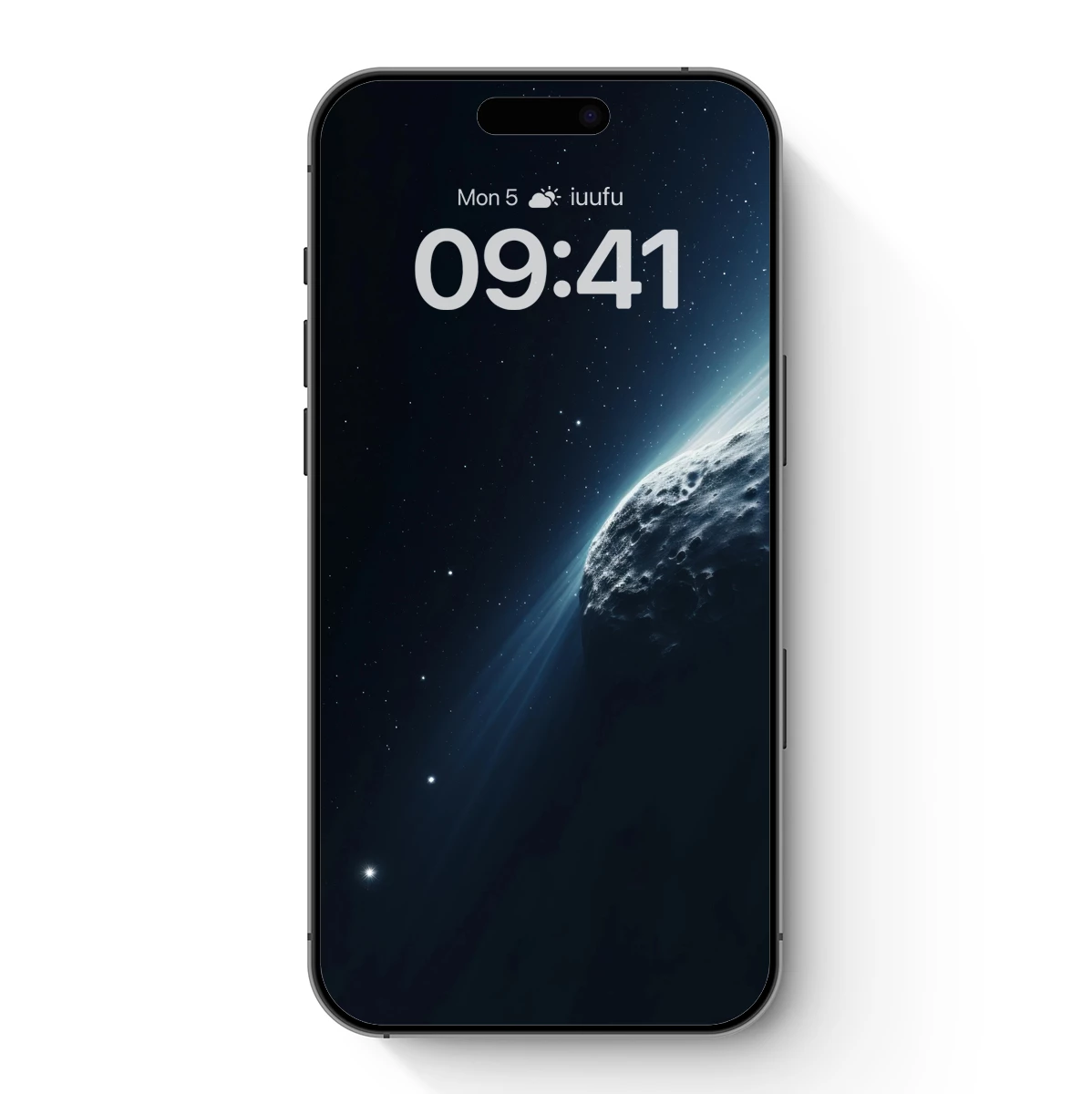 Celestial Serenity: Moonlit Craters in Cosmic Embrace