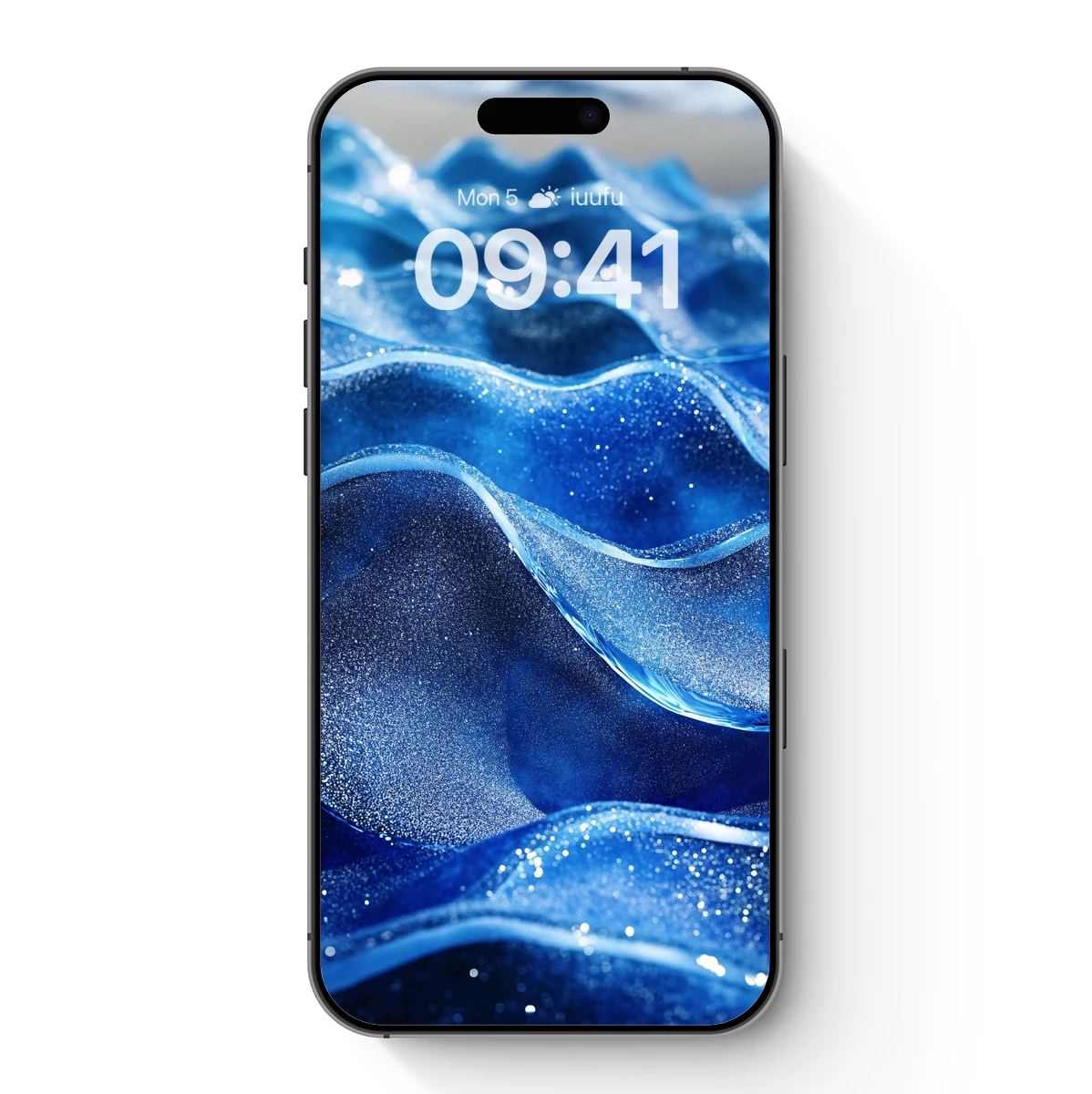 Blue Ripple Odyssey: Glittering Waves in Motion