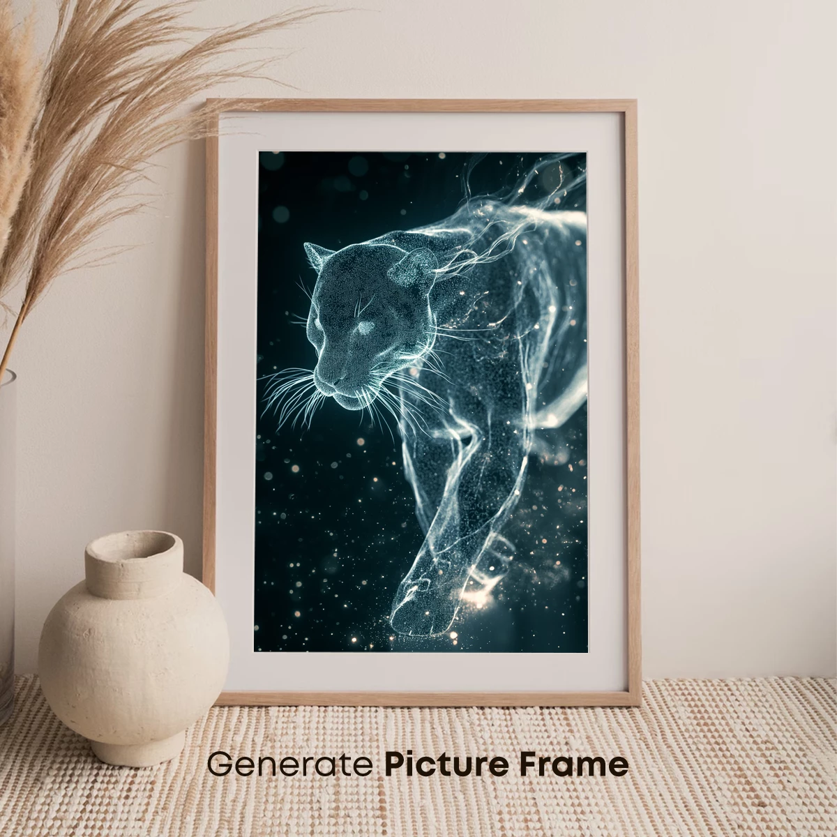 Ethereal Panther: Glowing Whispers in the Dark - Image 7