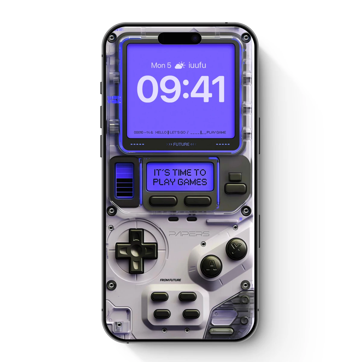 Futuristic Retro Game Console Art