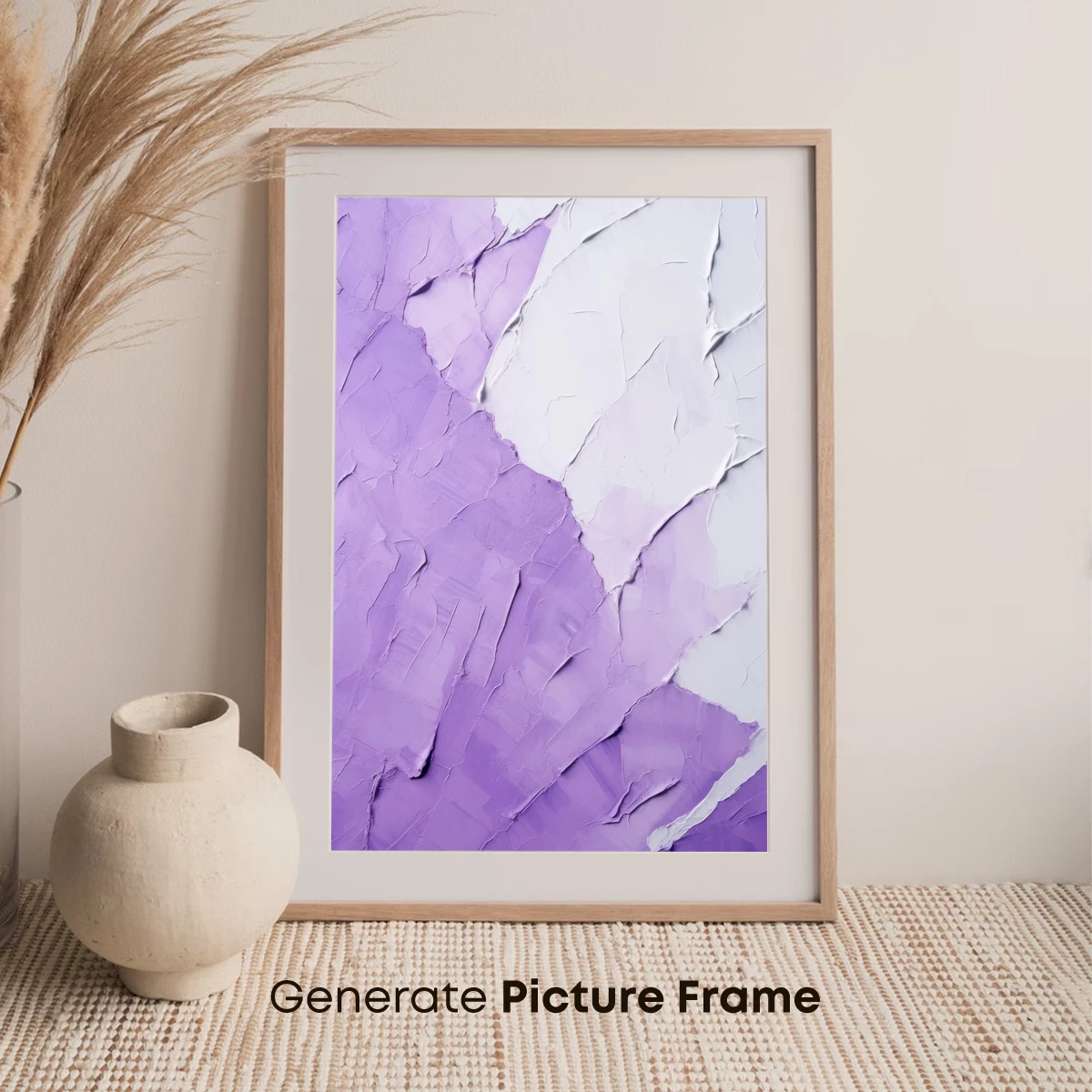 Cracked Purple Canvas: Abstract Textural Artistry - Image 7
