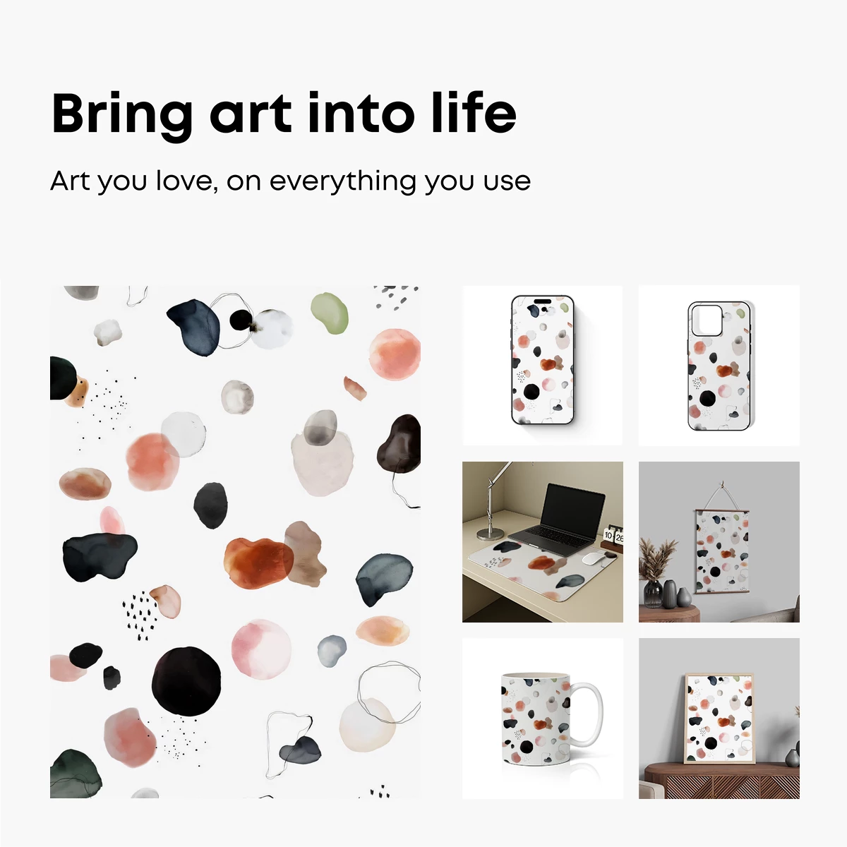 Abstract Blob Symphony: Colorful Ink Dance - Image 2