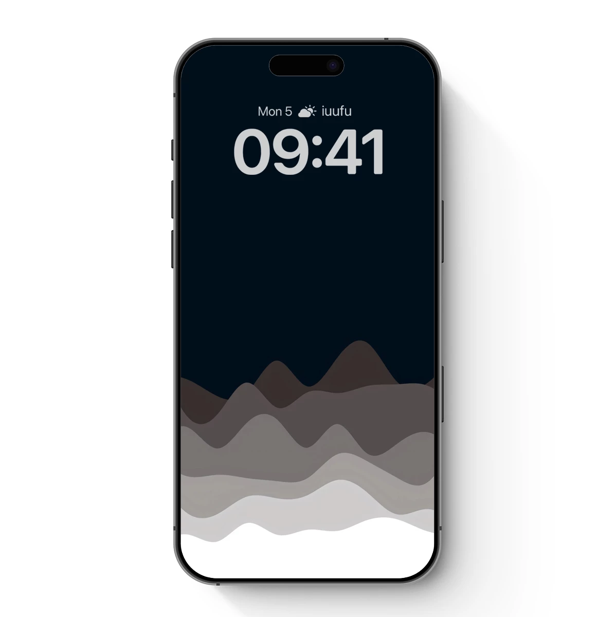 Abstract Mountain Layers: Nightfall Serenity