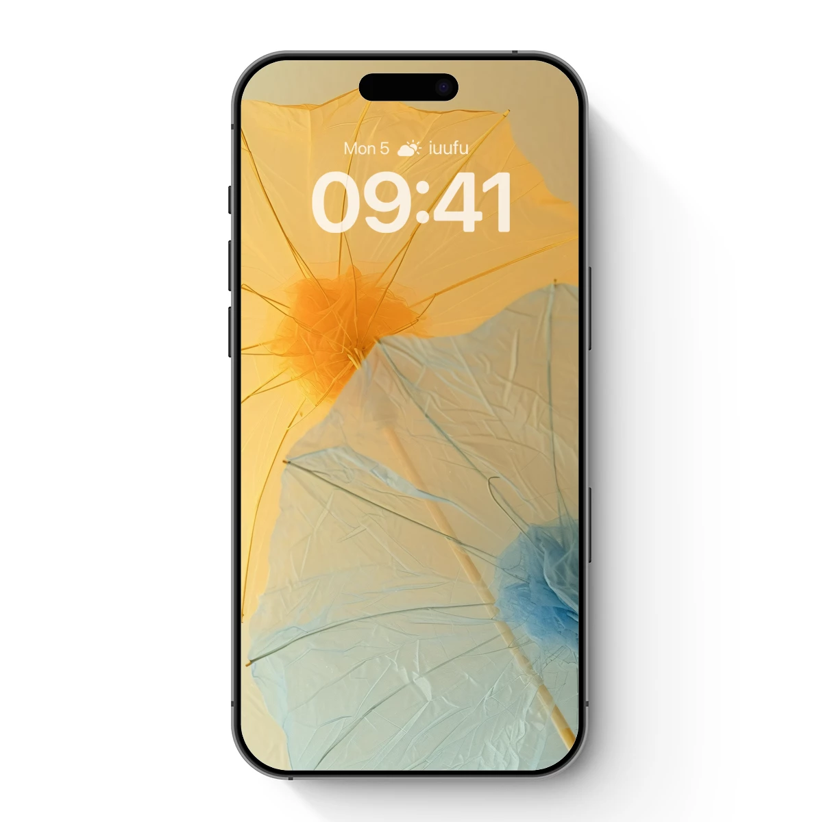 Ethereal Parasol Duo: Yellow and Blue Transparency