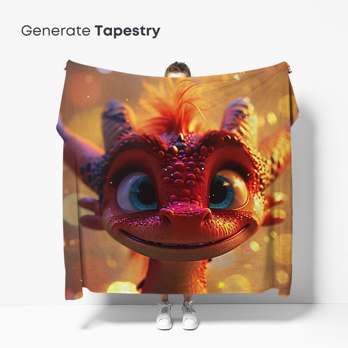 Dragon's Dreamy Bokeh: Whimsical Fantasy Art - Image 5