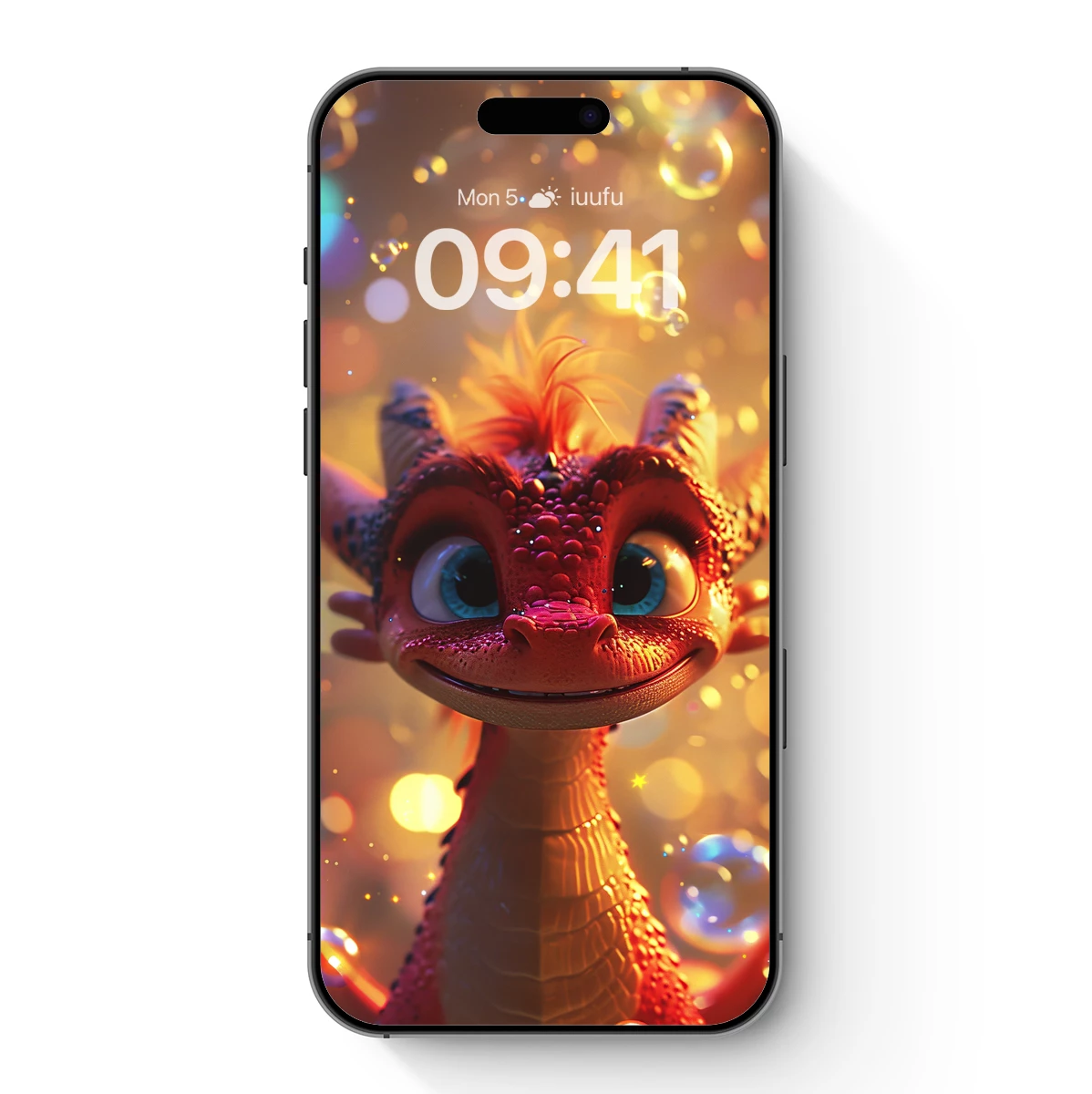 Dragon's Dreamy Bokeh: Whimsical Fantasy Art