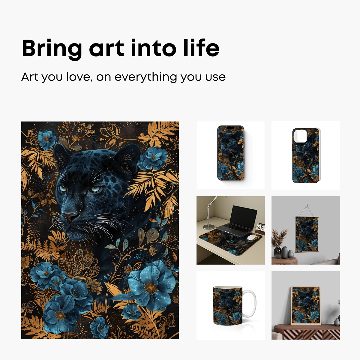 Mystic Panther in Gilded Bloom - Image 2