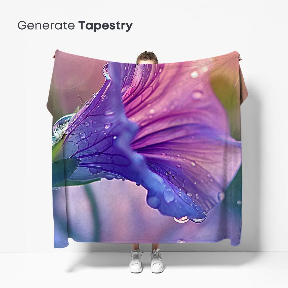 Dew-Kissed Petals: A Symphony in Purple Hues - Image 5