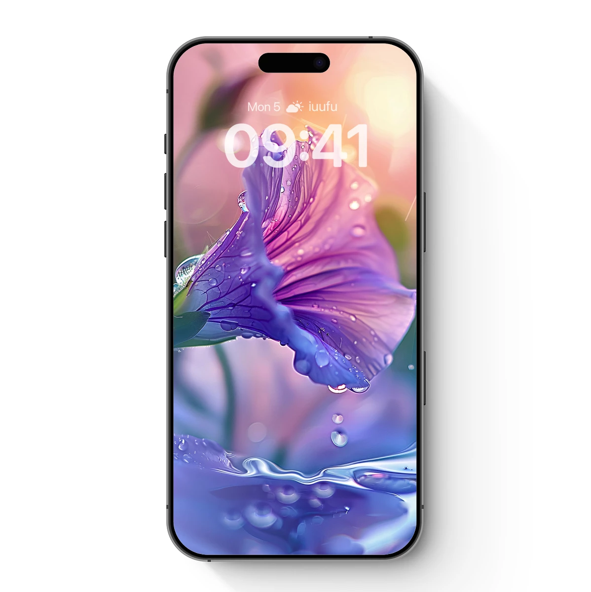 Dew-Kissed Petals: A Symphony in Purple Hues