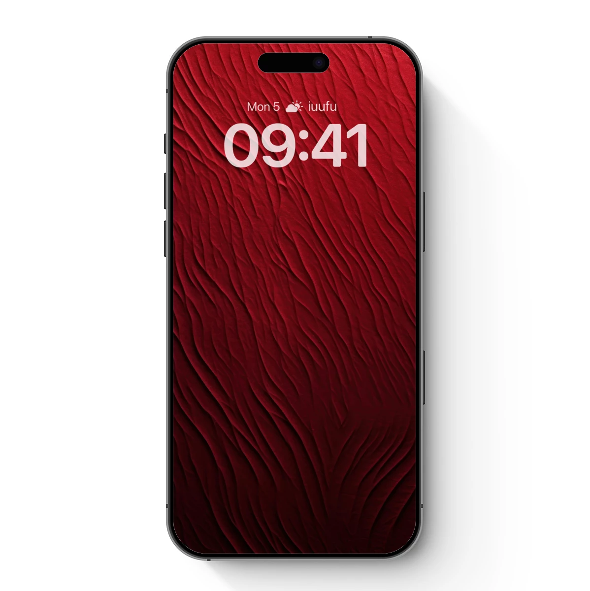 Crimson Waves: Textured Elegance