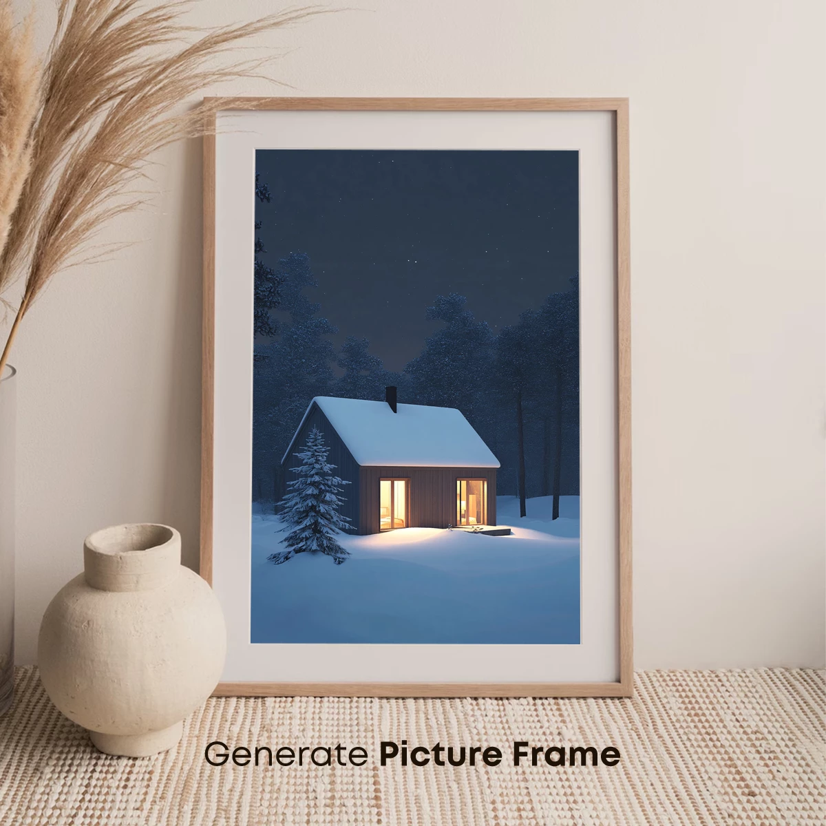 Cozy Cabin Under a Starlit Sky - Image 7