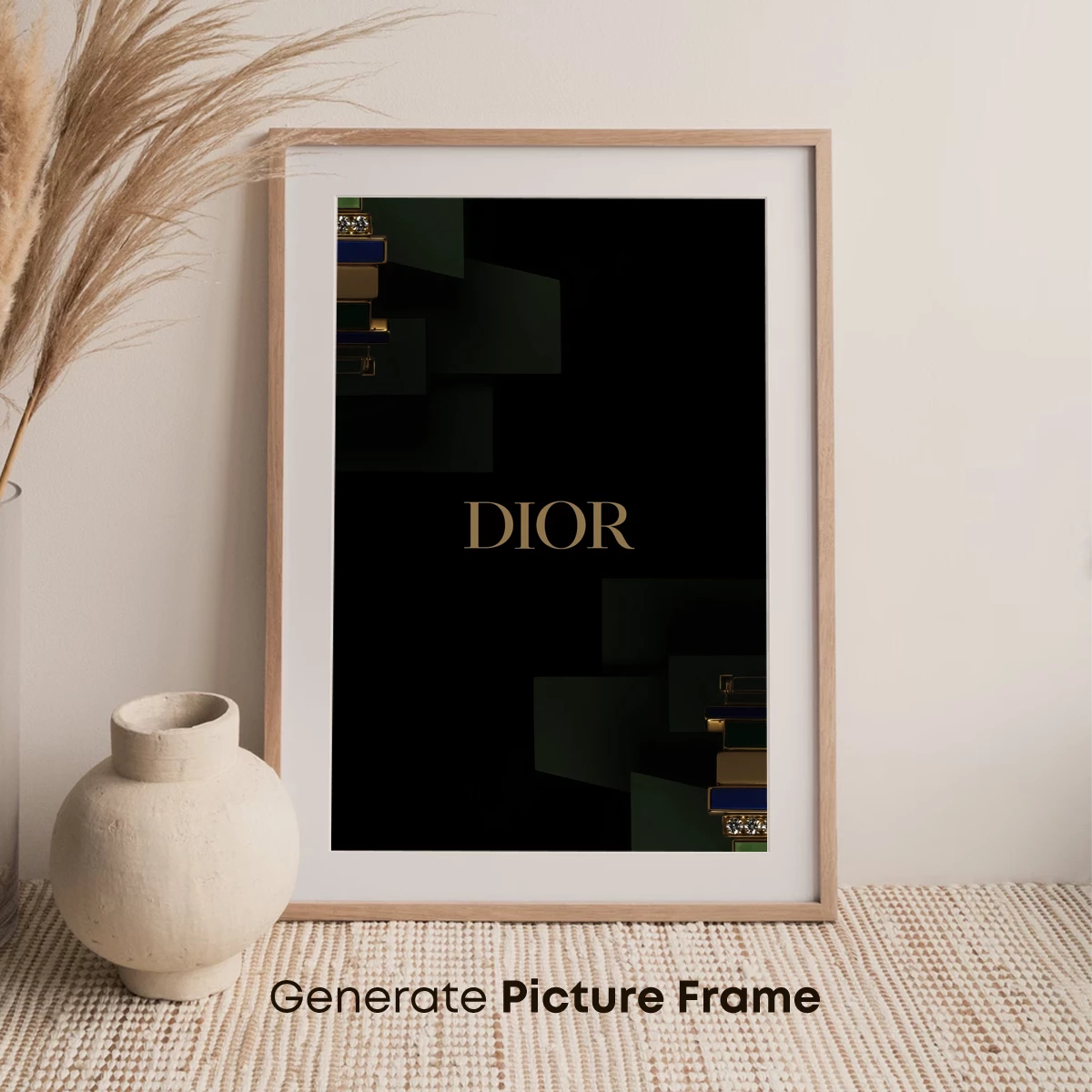 Dior Elegance: Geometric Luxury in Darkness - Image 7