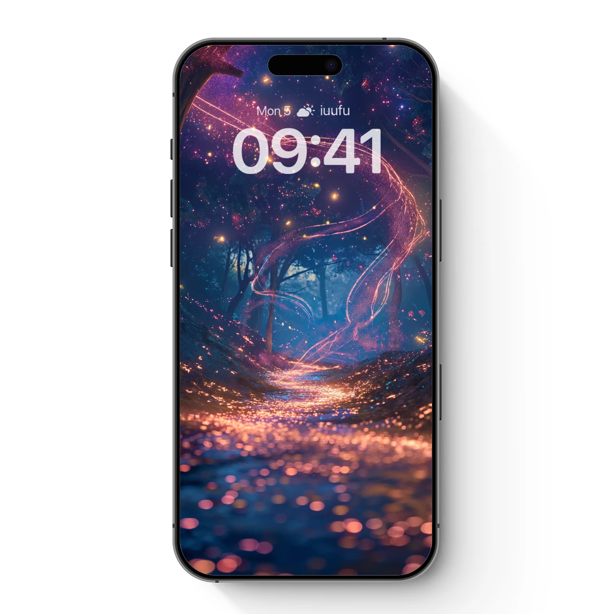 Enchanted Forest Glow: A Symphony of Light Trails