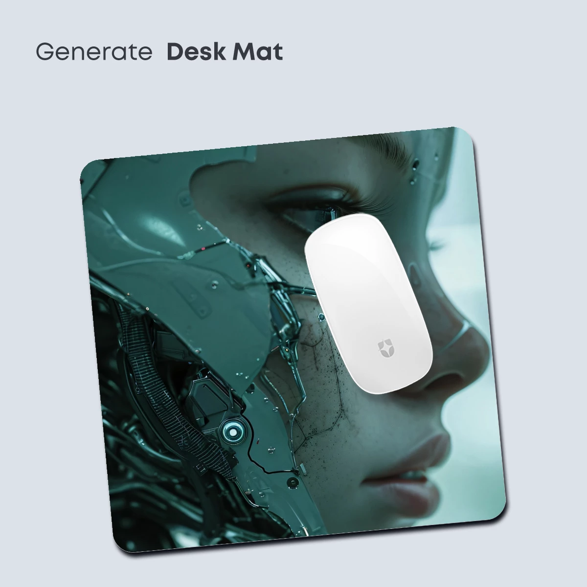 Cybernetic Elegance: Futuristic Humanoid Profile - Image 4