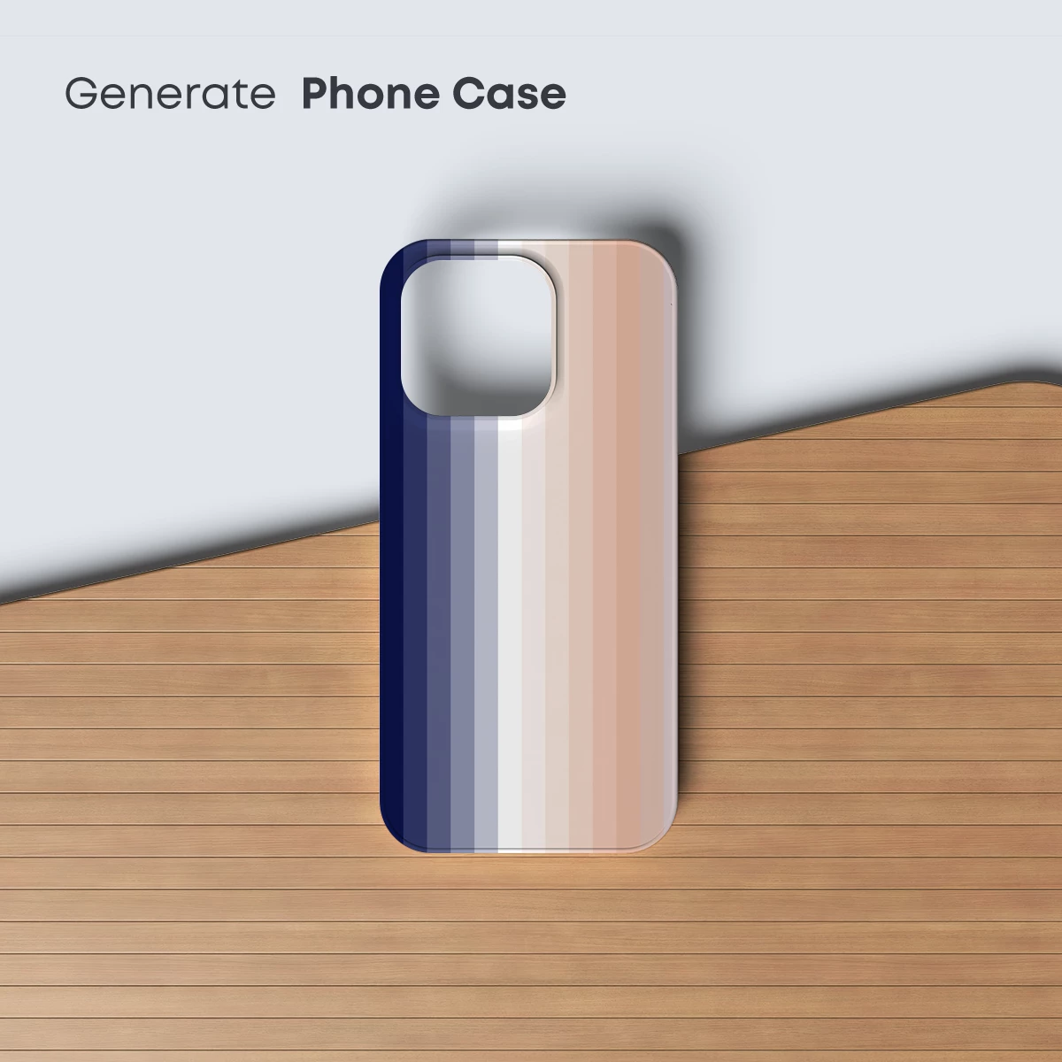Gradient Serenity: Blue to Peach Harmony - Image 3
