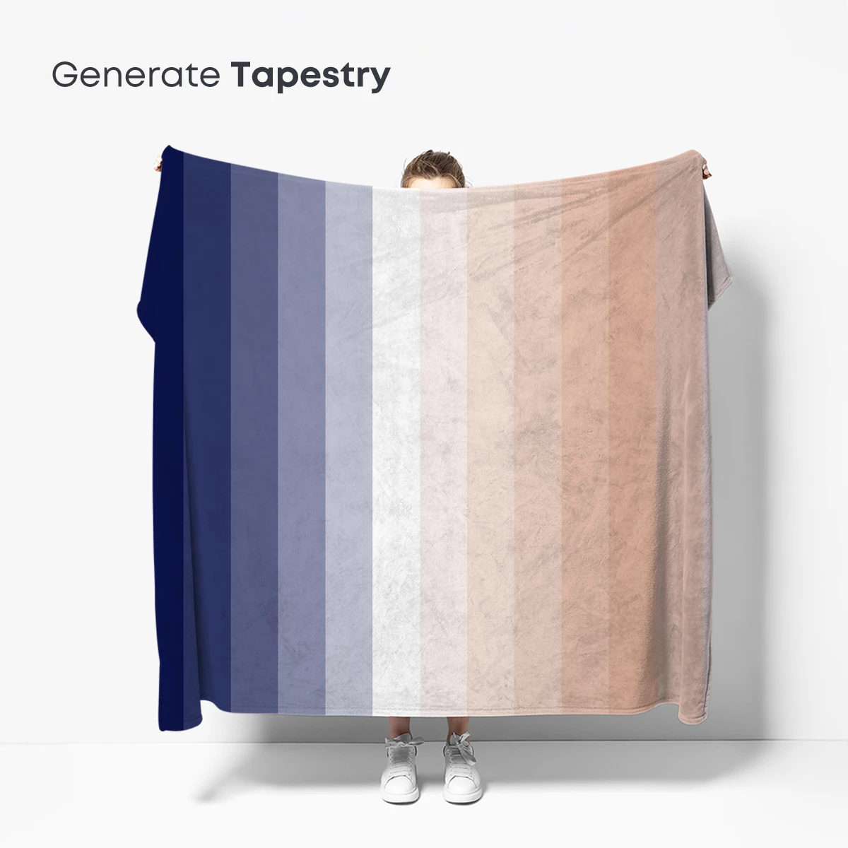 Gradient Serenity: Blue to Peach Harmony - Image 5