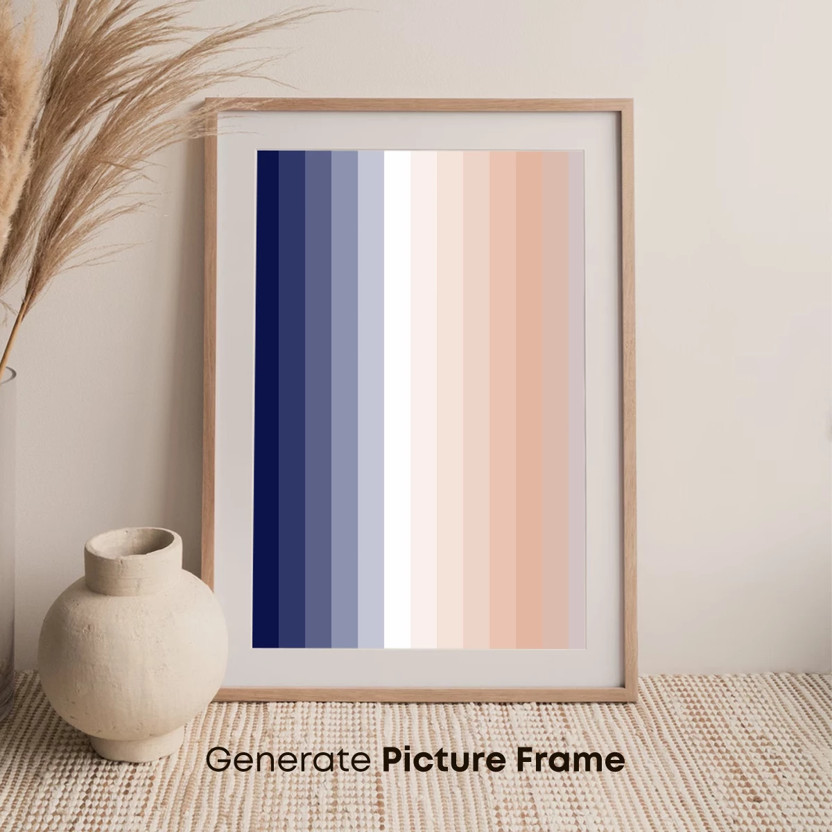 Gradient Serenity: Blue to Peach Harmony - Image 7