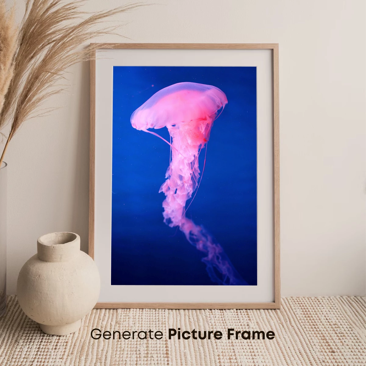 Ethereal Pink Jellyfish in Deep Blue Depths - Image 7