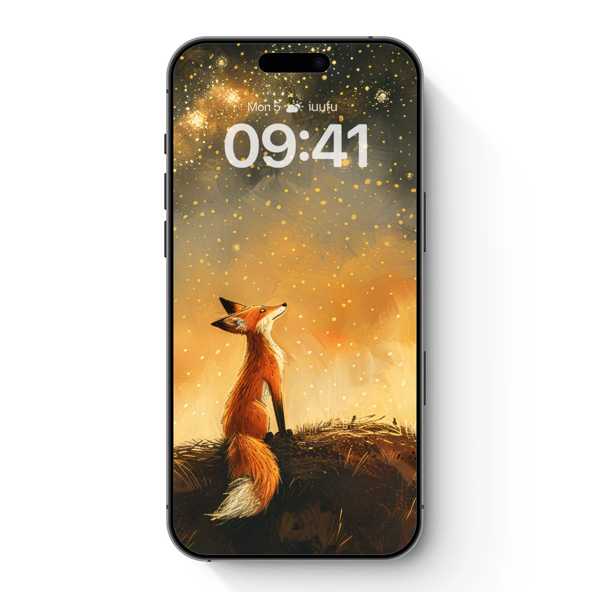 Fox Under the Starlit Sky: A Whimsical Night Adventure