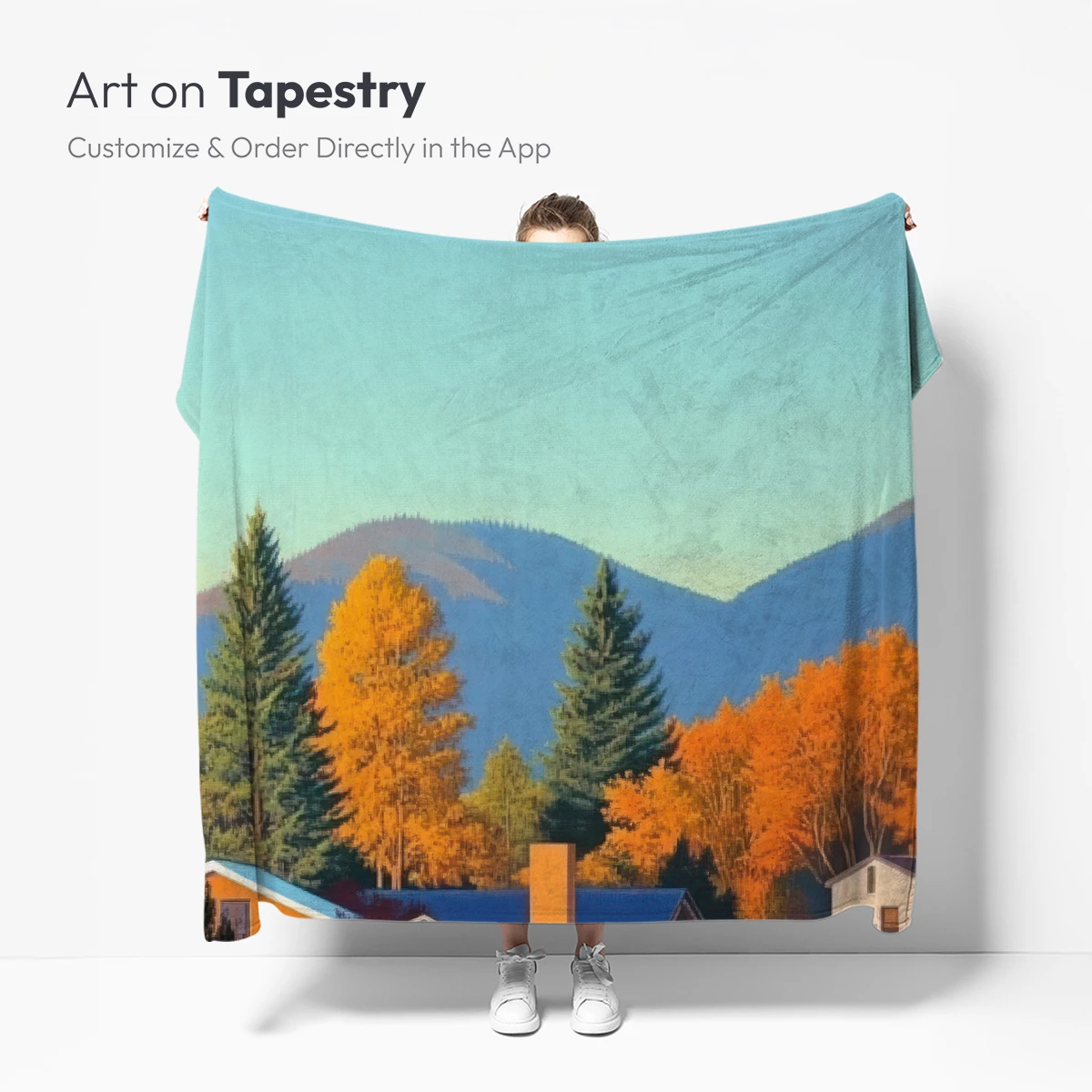 Autumnal Harmony: Suburban Serenity Meets Mountain Majesty - Image 5