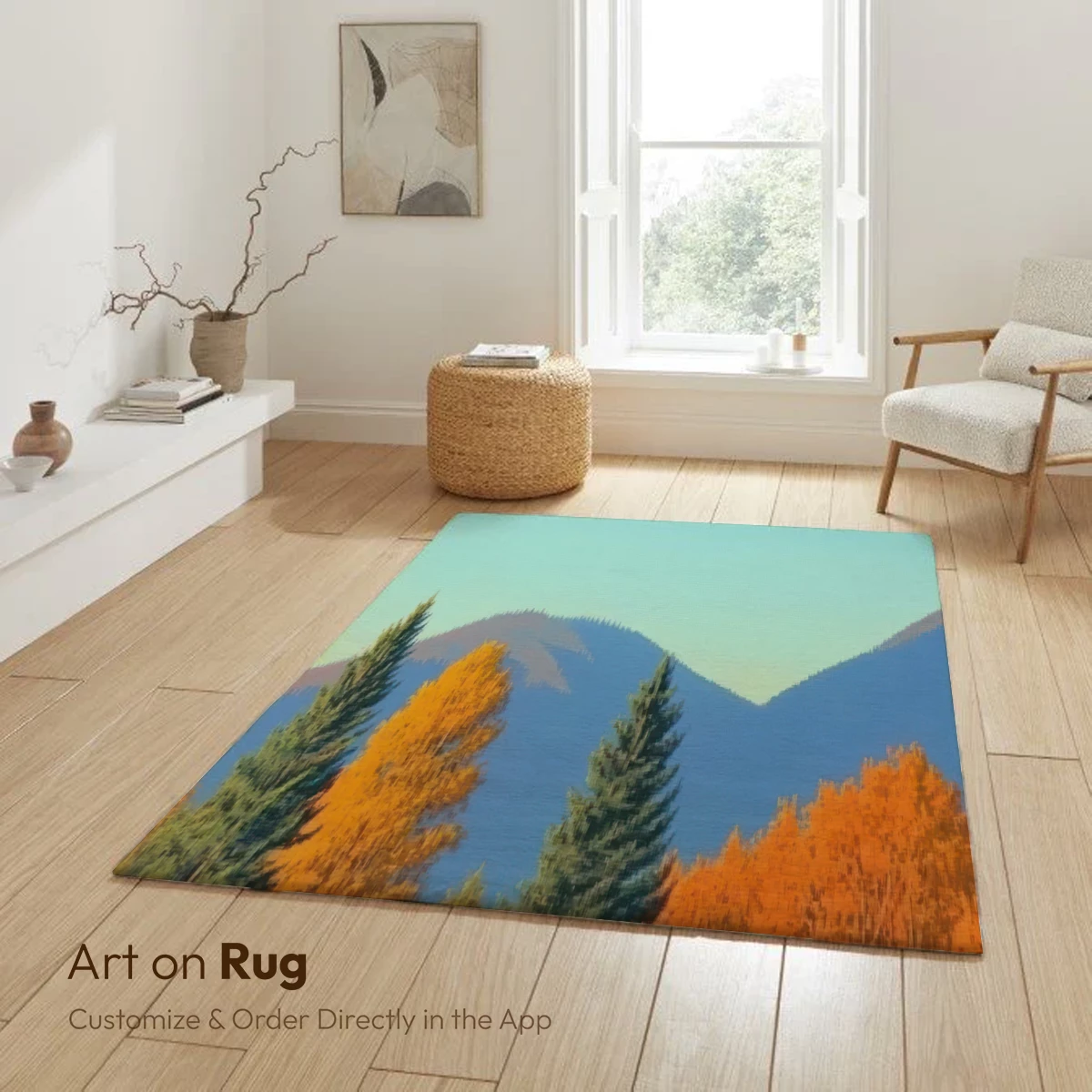 Autumnal Harmony: Suburban Serenity Meets Mountain Majesty - Image 6