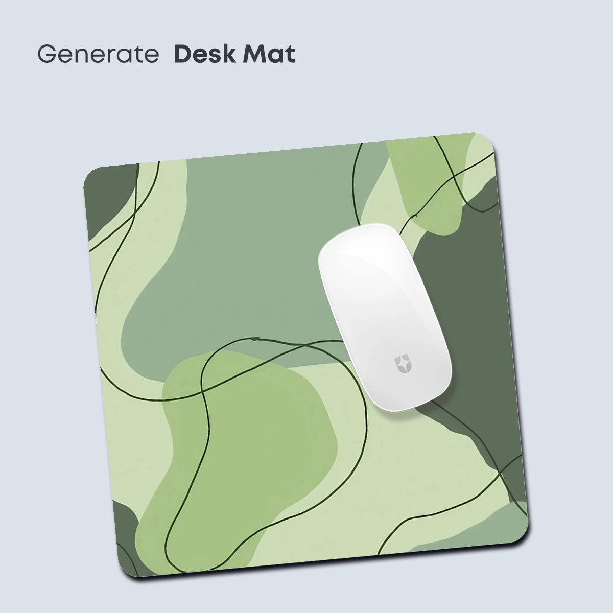 Abstract Green Terrain: Wavy Lines and Earthy Shades - Image 4