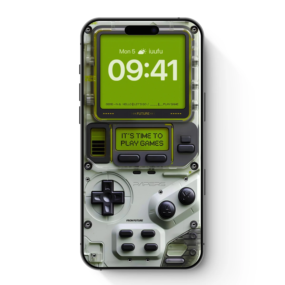 Futuristic Retro Game Console Art