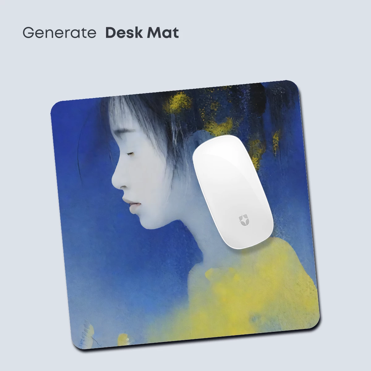 Ethereal Profile in Blue and Gold - Image 4