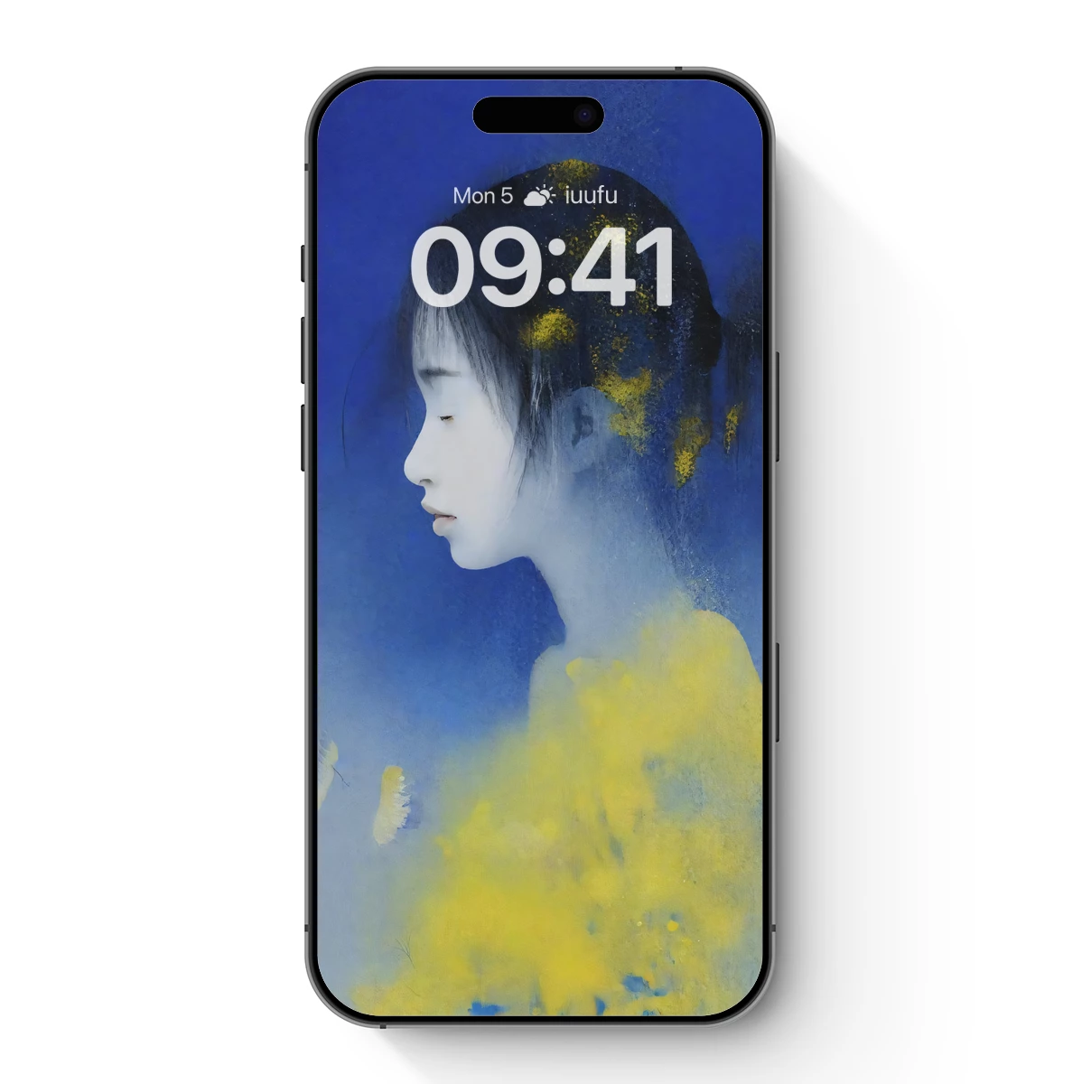 Ethereal Profile in Blue and Gold