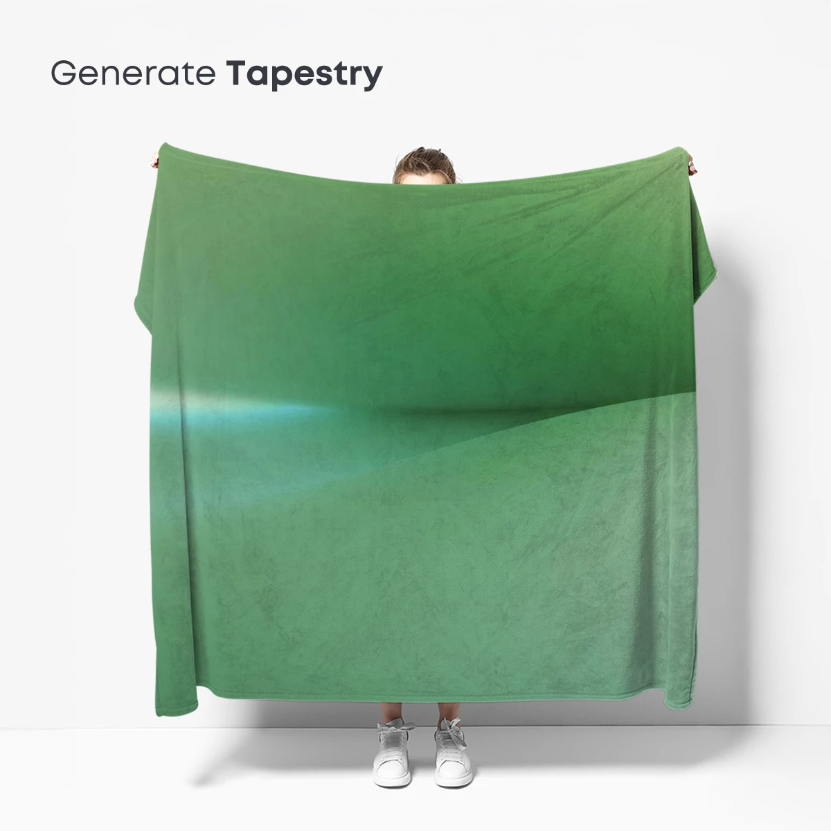 Ethereal Green Gradient: A Digital Zen Landscape - Image 5