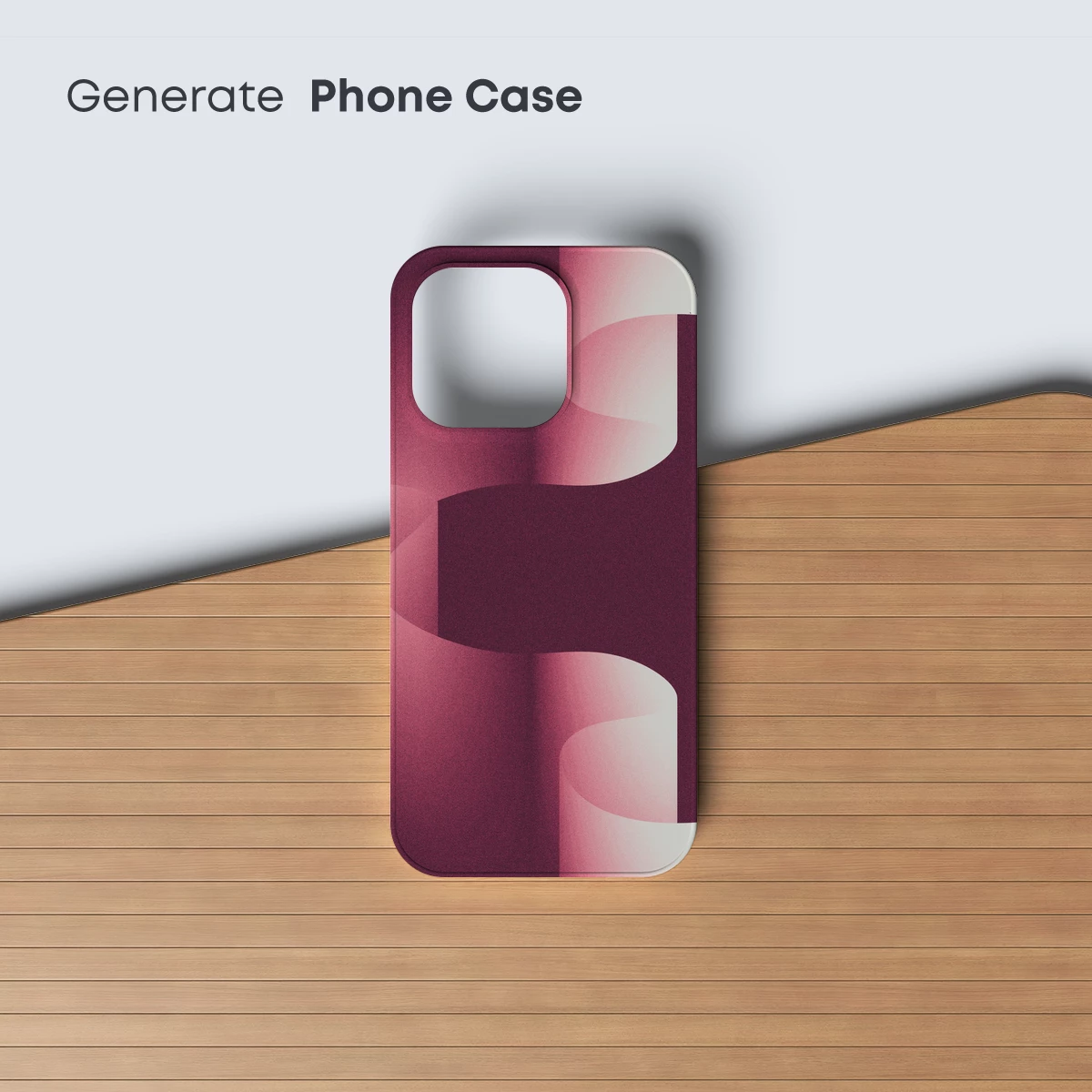 Crimson Curves: Abstract Flow in Gradient Harmony - Image 3