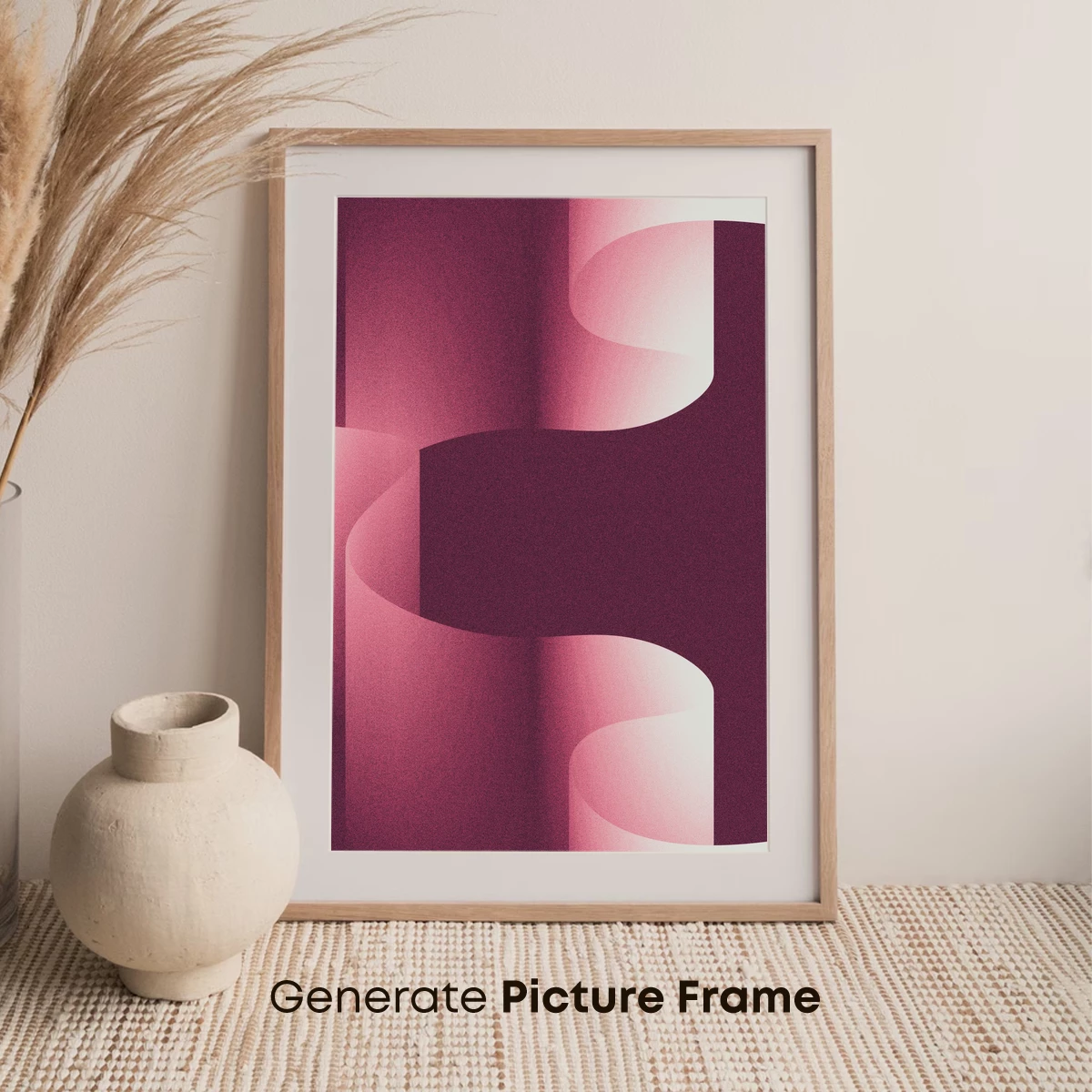 Crimson Curves: Abstract Flow in Gradient Harmony - Image 7