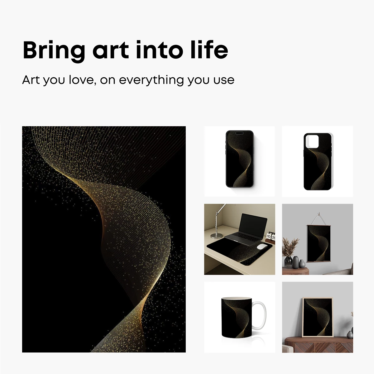 Golden Spiral Odyssey: A Dance of Light and Shadow - Image 2