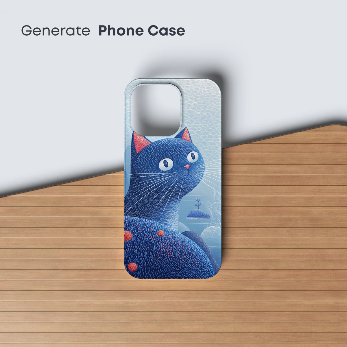 Blue Cat in Dreamy Seascape - Image 3