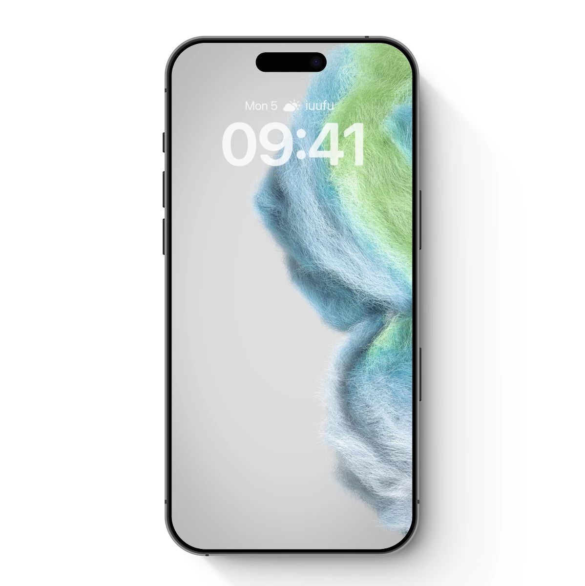 Fuzzy Earth: Textured Planet in Pastel Hues