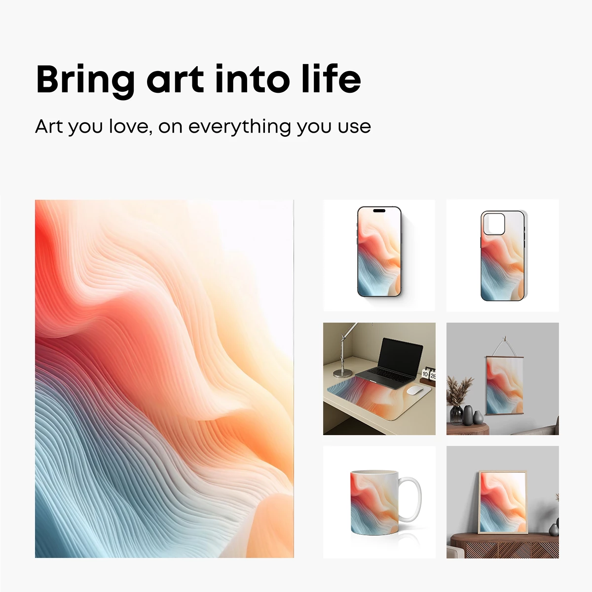 Fluid Gradient Waves: A Digital Art Odyssey