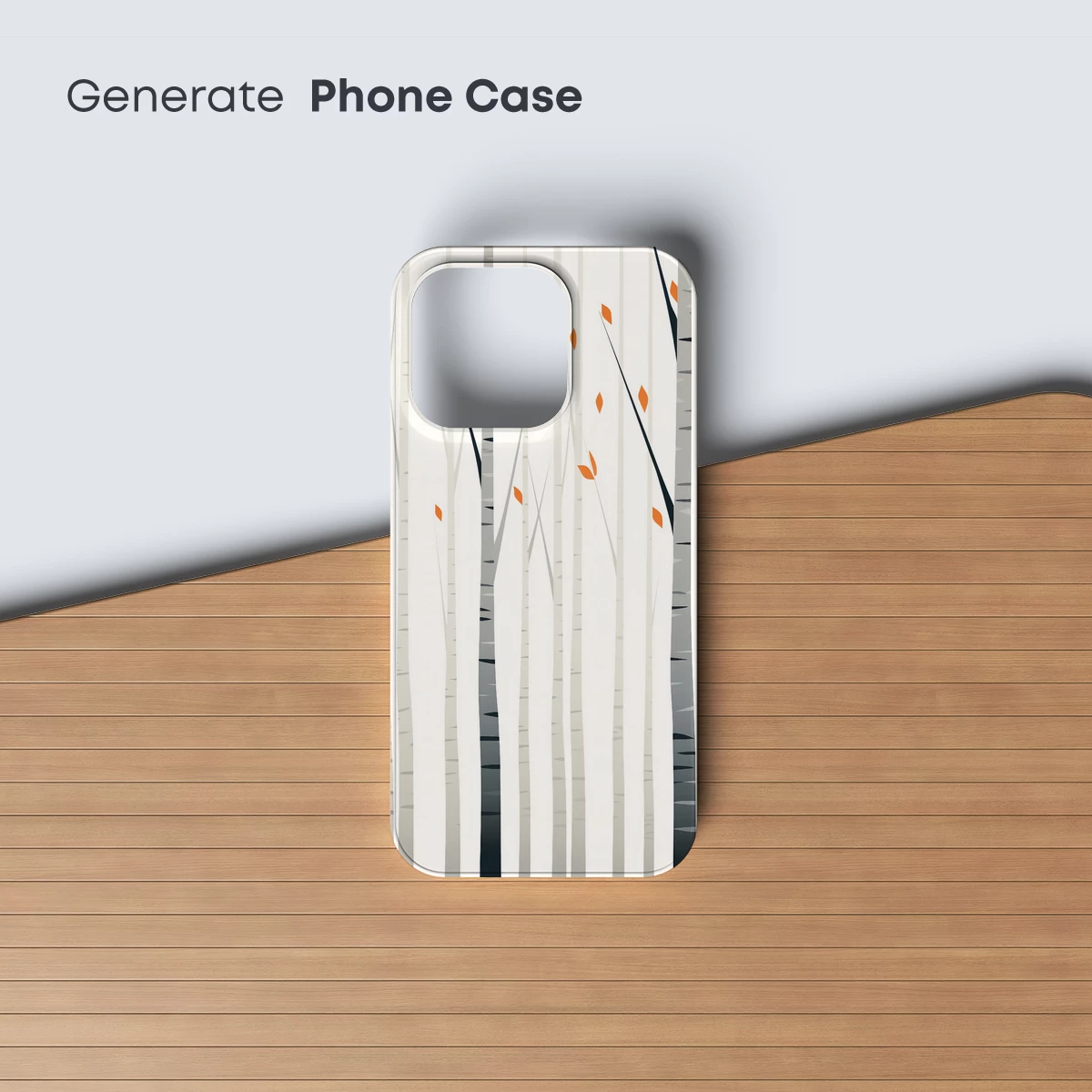 Autumn Birch Forest: Minimalist Elegance - Image 3