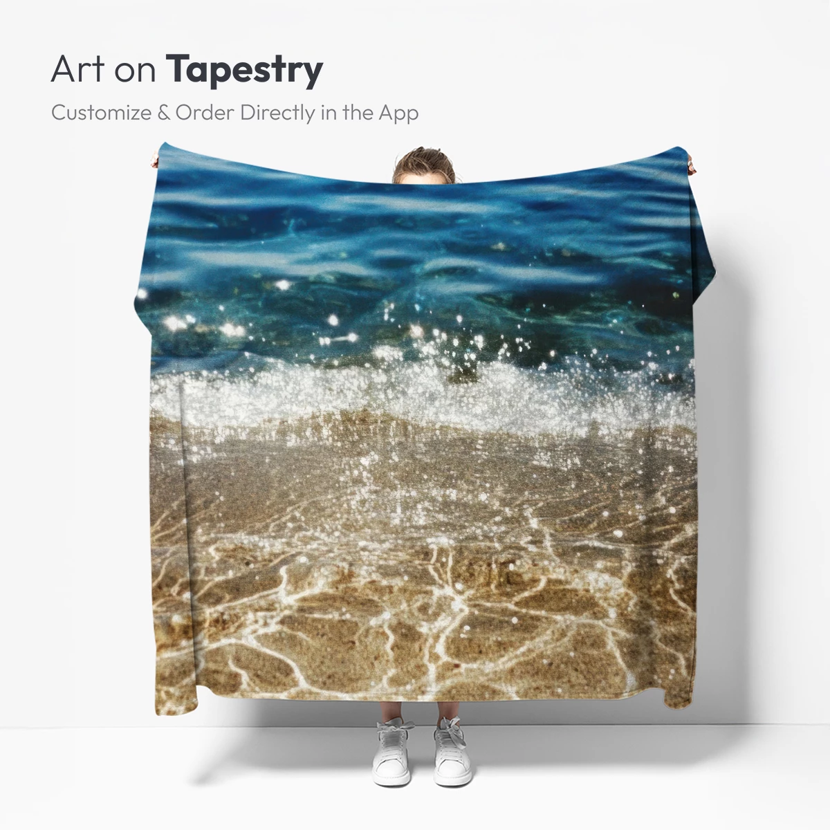 Crystal Shoreline: Sunlit Sands and Azure Waves - Image 5