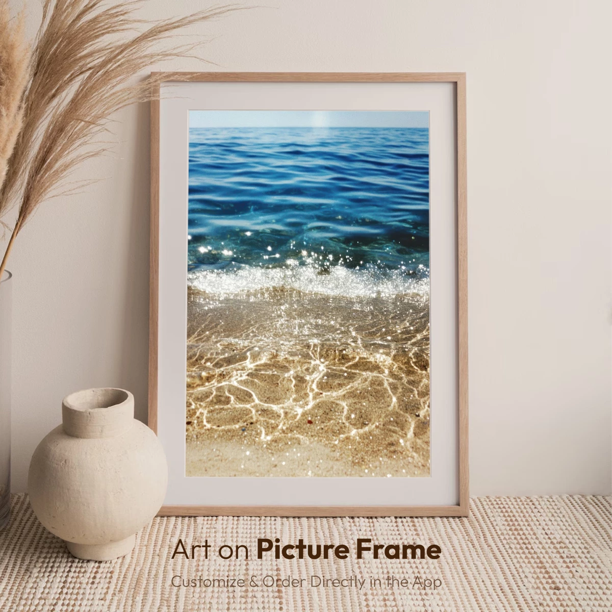 Crystal Shoreline: Sunlit Sands and Azure Waves - Image 7