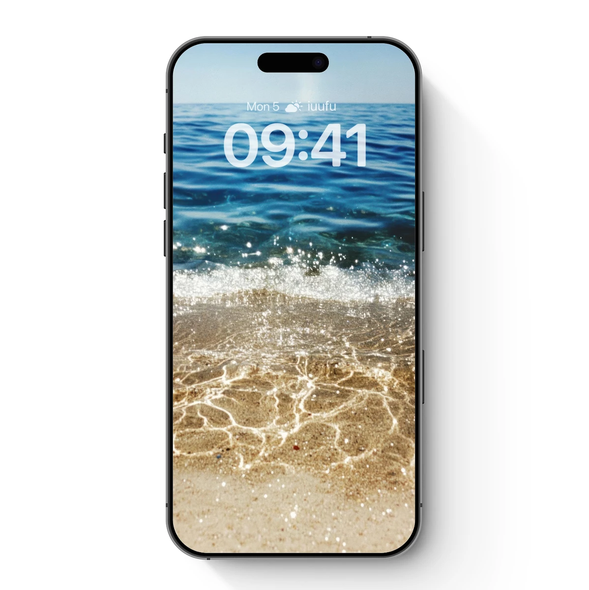 Crystal Shoreline: Sunlit Sands and Azure Waves