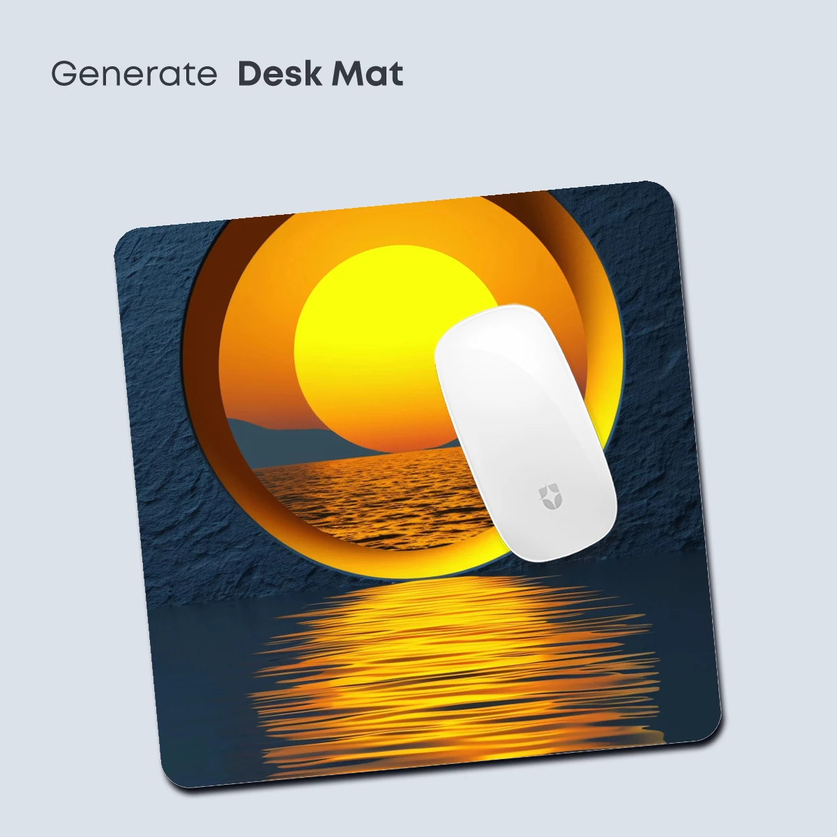 Circular Sunset Reflection: Modern Minimalist Art - Image 4