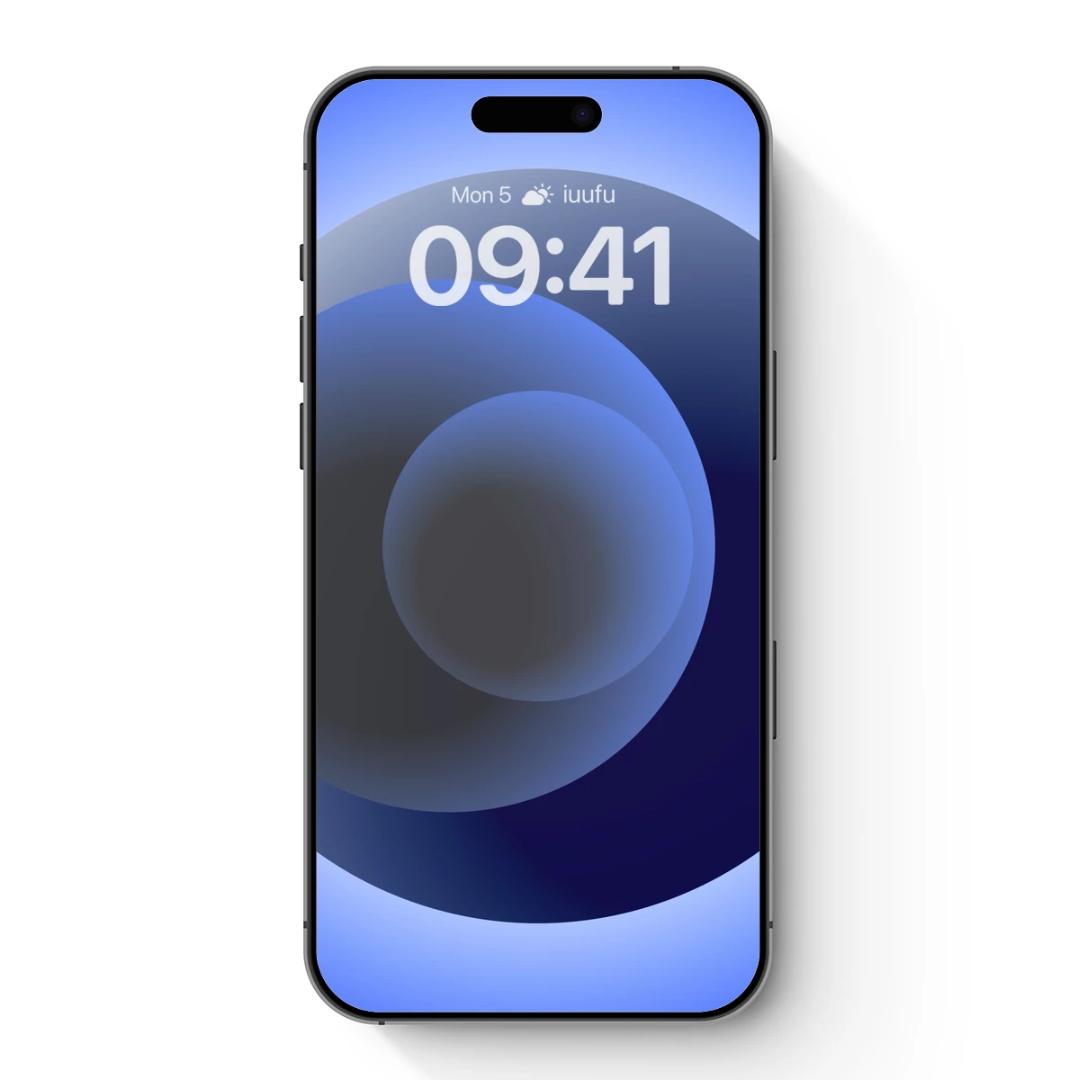 Ethereal Blue Circles: A Study in Gradient Depth