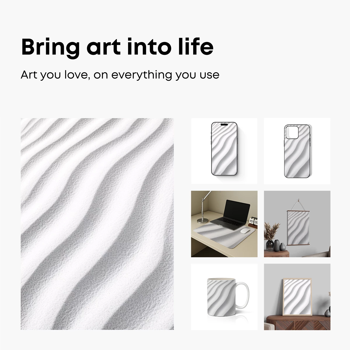 Elegant Snow Ripples: A Winter Symphony in White - Image 2