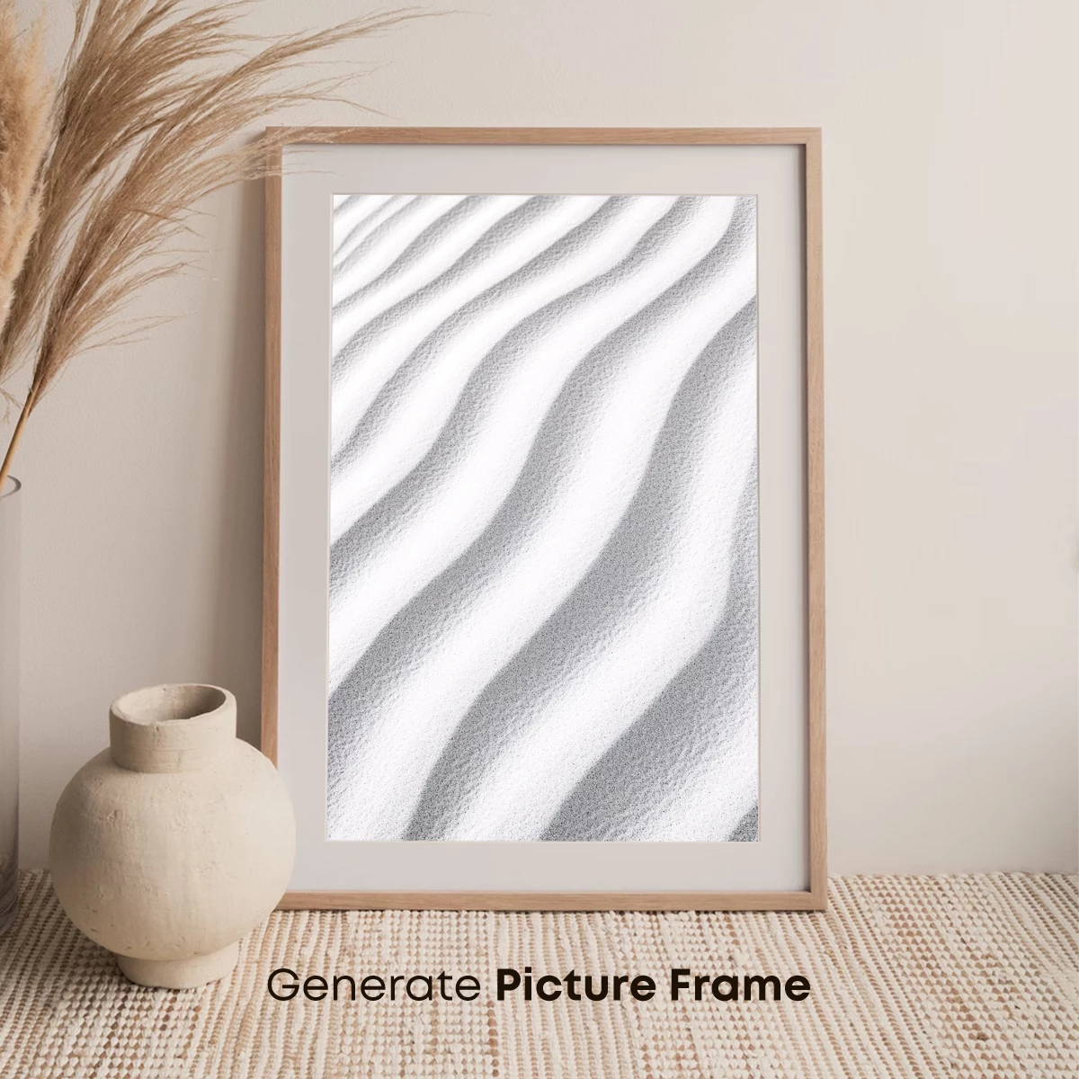 Elegant Snow Ripples: A Winter Symphony in White - Image 7