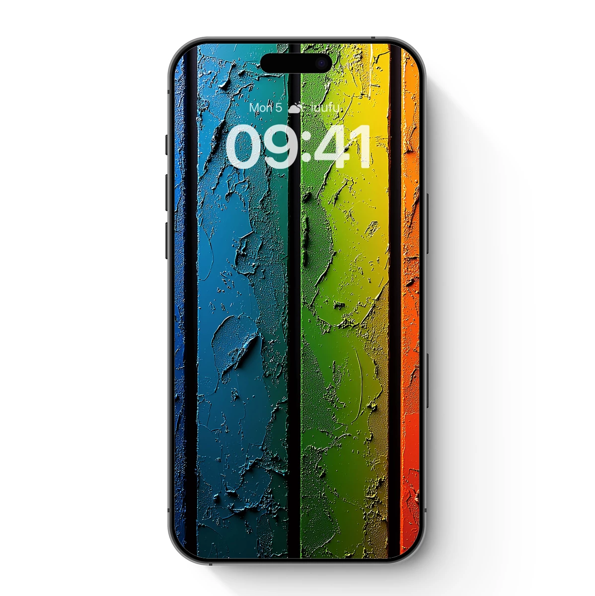 Cracked Spectrum: A Textured Rainbow Symphony